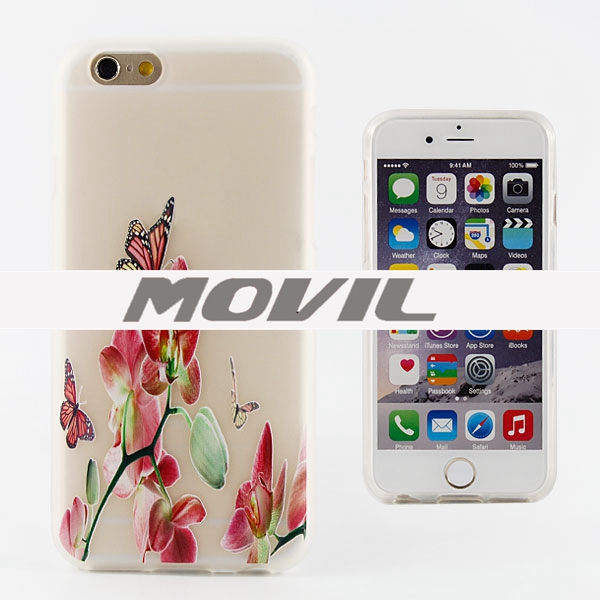 NP-2116 peelings TPU  funda para Apple iPhone 6-5